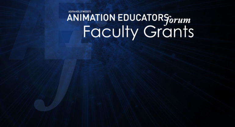 ASIFA-Hollywood & AEF Faculty Grants applications 2018
