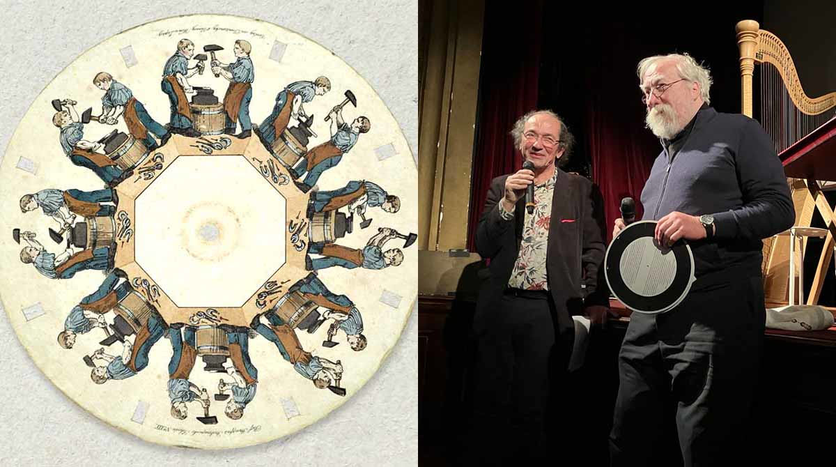 Father Amand Kramland and Thomas Renoldner photo StopTrik Festival of Animation