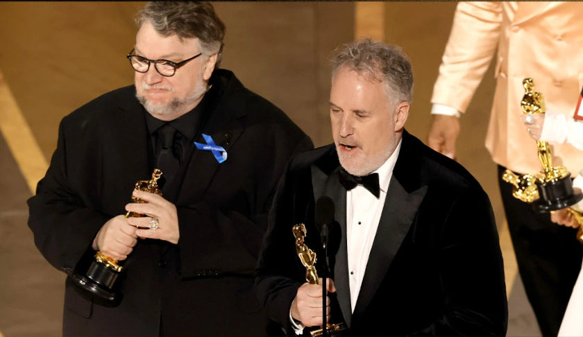 Guillermo del Toro and Mark Gustafson KEVIN WINTER/GETTY IMAGES