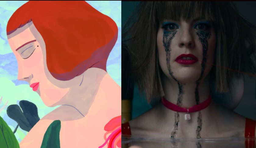 Stills from animation shorts '27' and 'Electra'