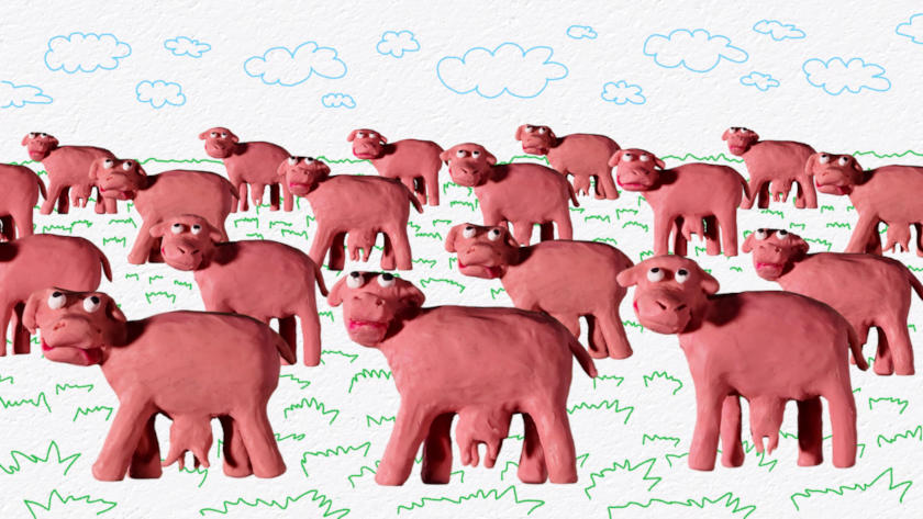 Cows by Alina Sivets at Fest Anca 2025: animation film still