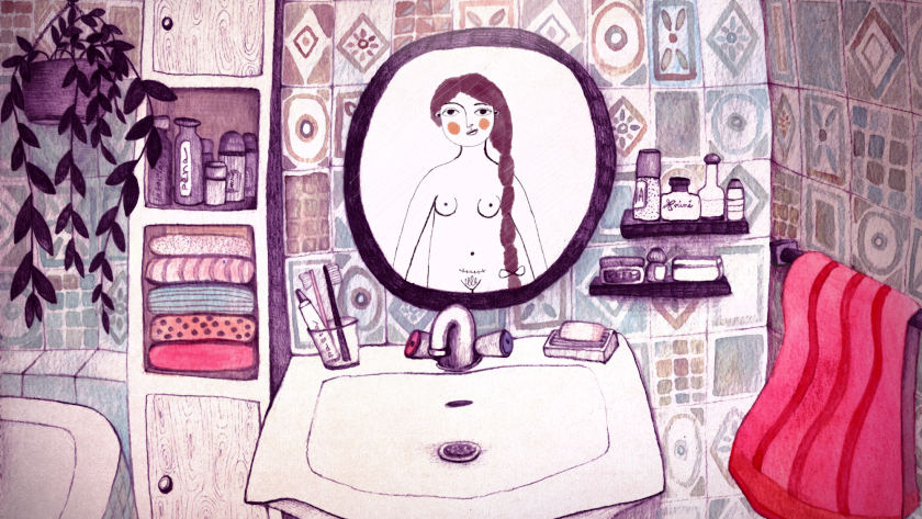 Feed wash love by Veronika Pasterna Szemlova animated film still 