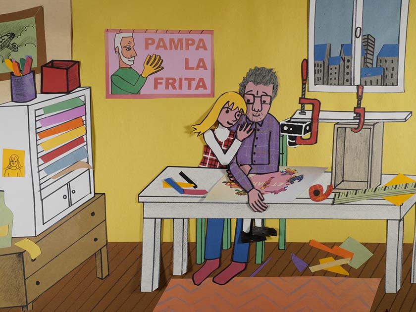 Maya Give Me a Title by Michel Gondry animation film still