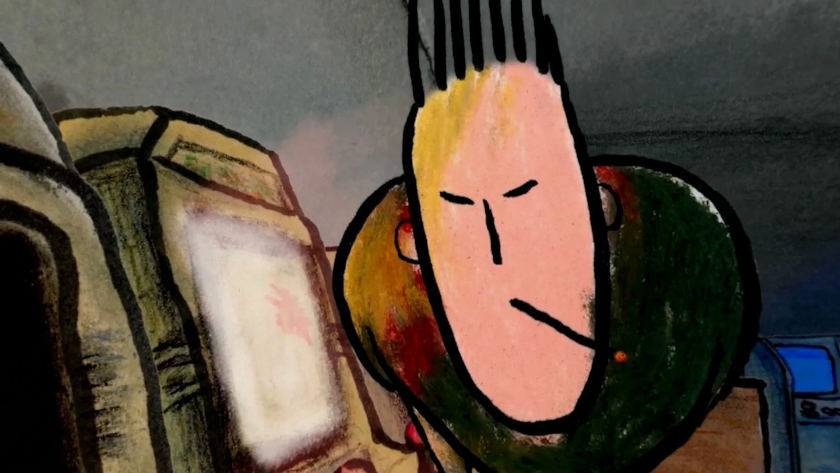 So He Grabbed the Knife Sam Kuwa animation film still