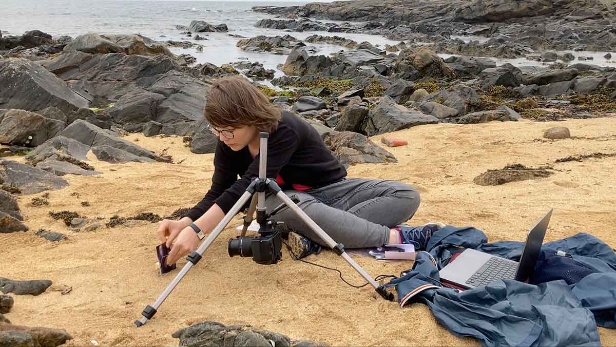 Tess Martin 1976 Search for Life behind the scenes photo