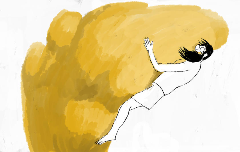 Floating Jelena Milunovic animation film still
