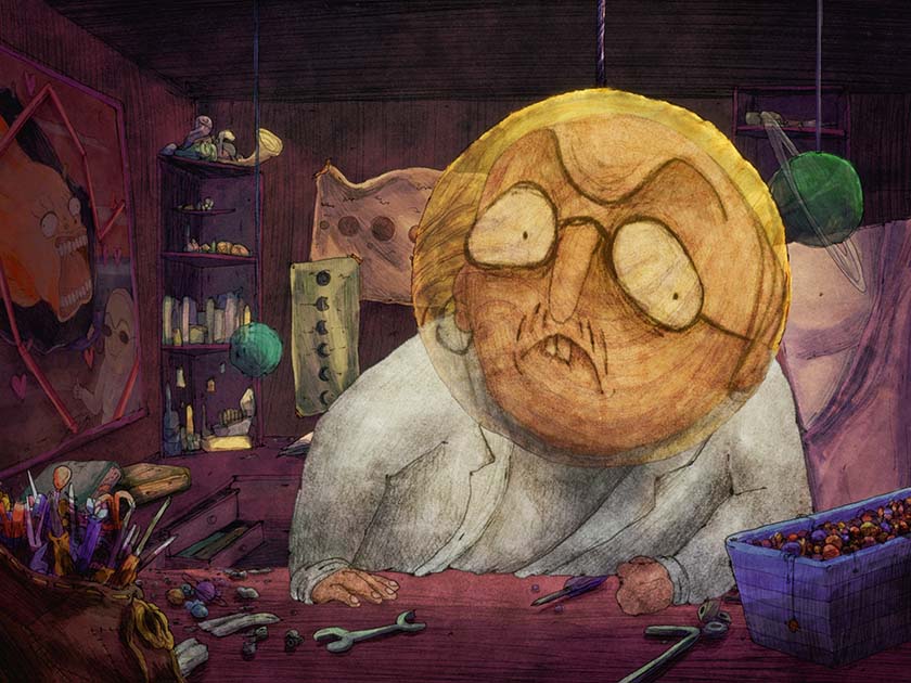 Cosmonauts by Leo Cernic animation short film still