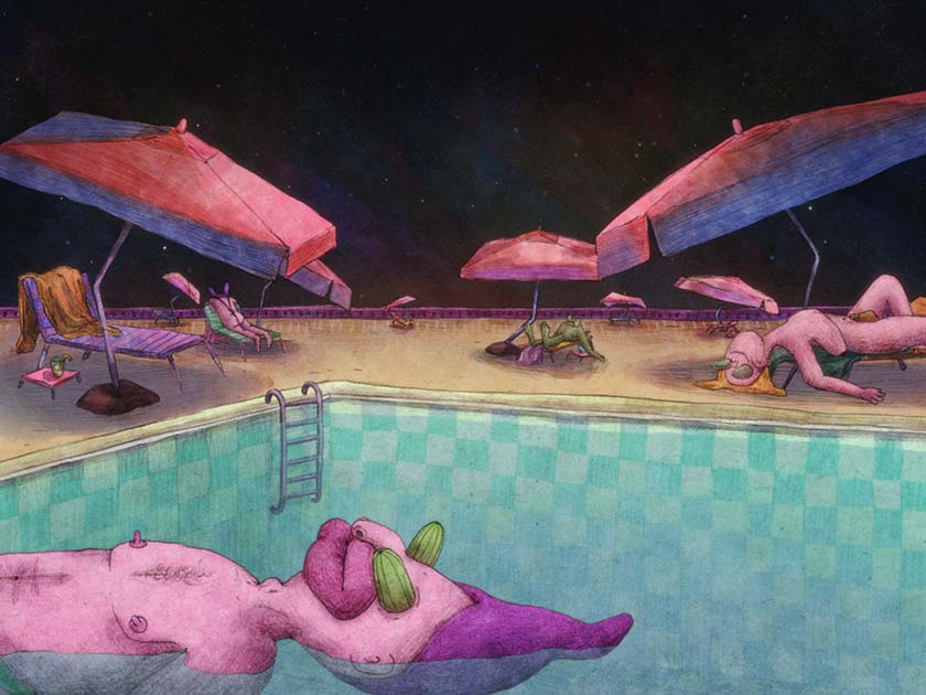 Cosmonauts by Leo Cernic animation short film still
