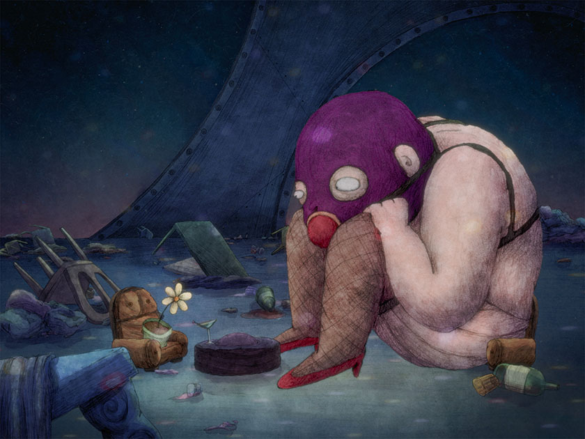 Cosmonauts by Leo Cernic animation short film still