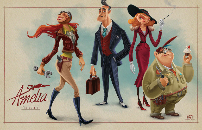 Amelia, José Sánchez concept art (c) Perrotrope amelia-