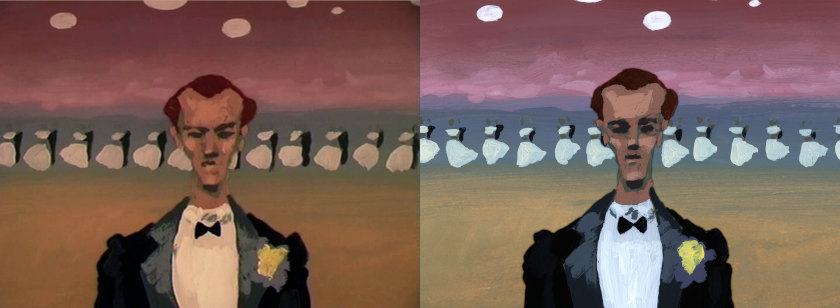 'Portrait of D' Maria Lorenzo Hernandez animation film still comparison restoration