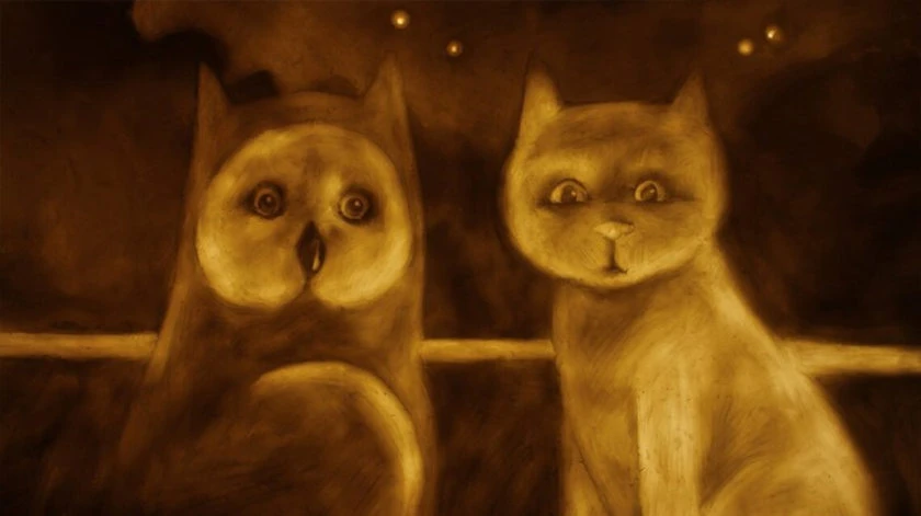 The Owl and The Pussycat by Mole Hill animation film still