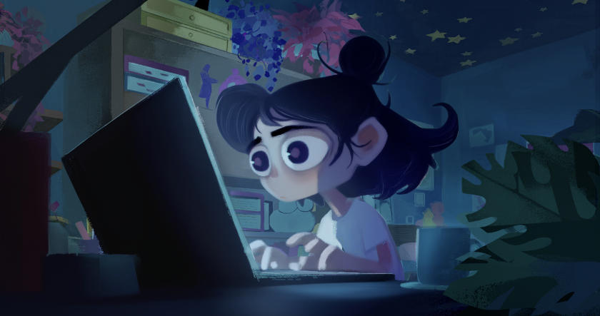 Dear Upstairs Neighbors Connie He animation film still