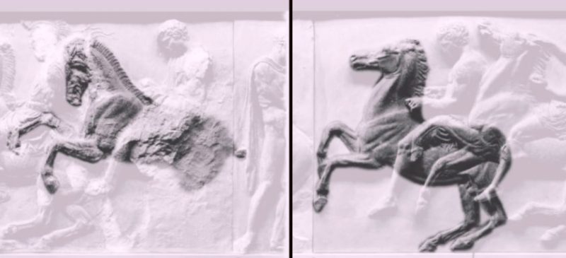 Phidias's animated frieze