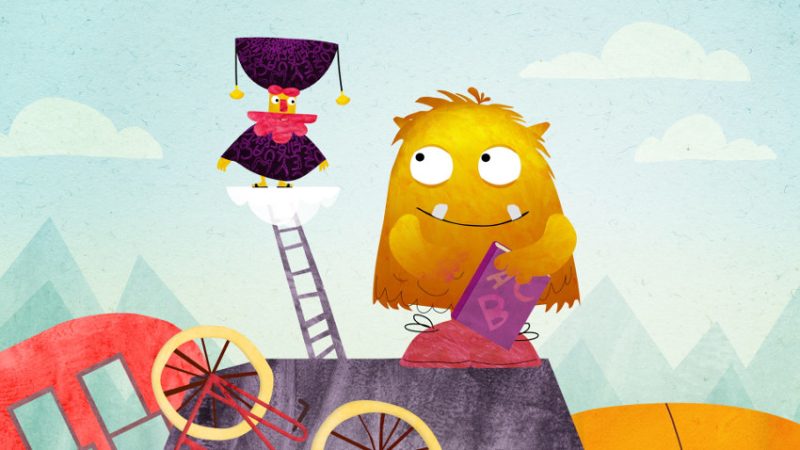 The Very Hairy Alphabet animation project still
