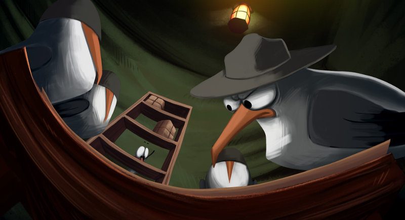 Full Feather Jacket by Liz el Saadany animation film still