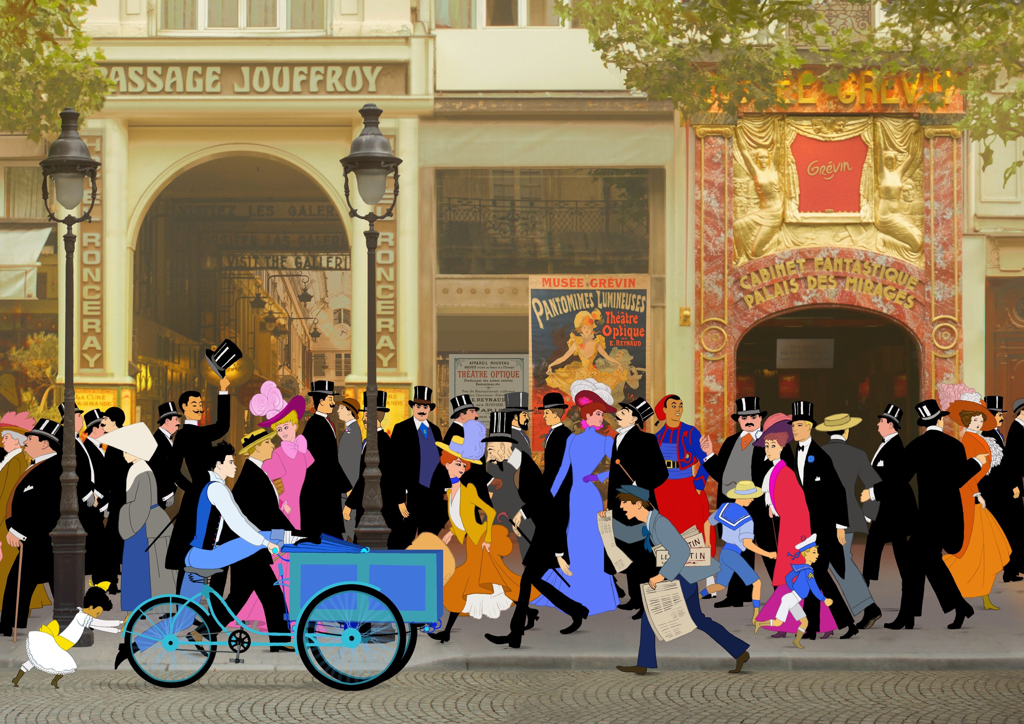 Michel Ocelot's Dilili in Paris animation film still