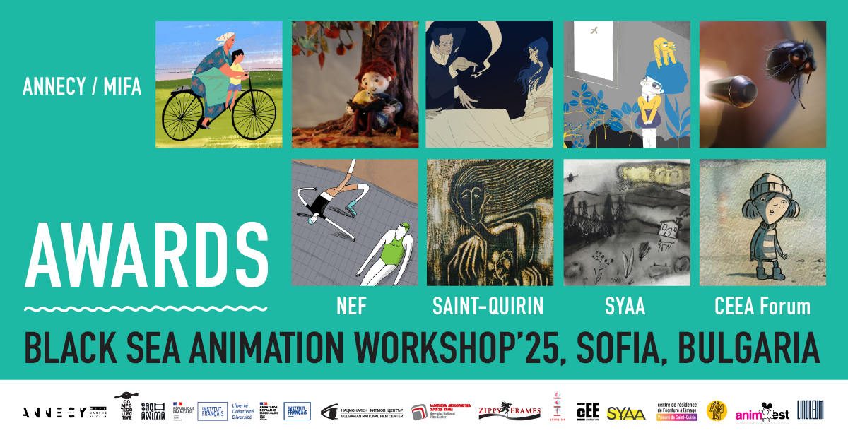 Black Sea Animation Workshop 2025  award winners collage