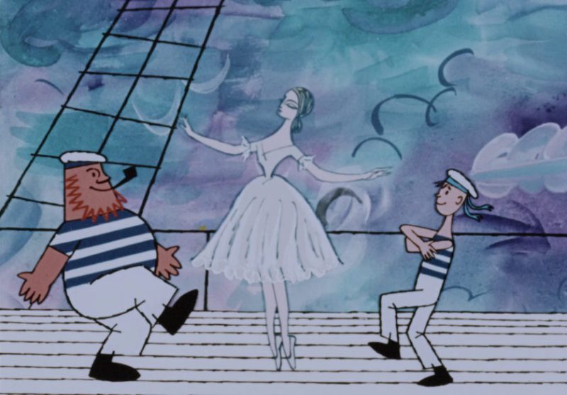'Ballerina on Boat' by Lev Atamanov