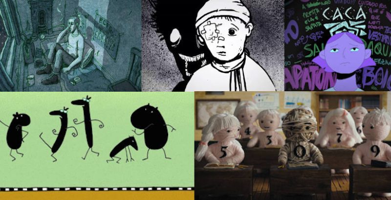 5 Indie Animation Shorts On Bullying collage stills