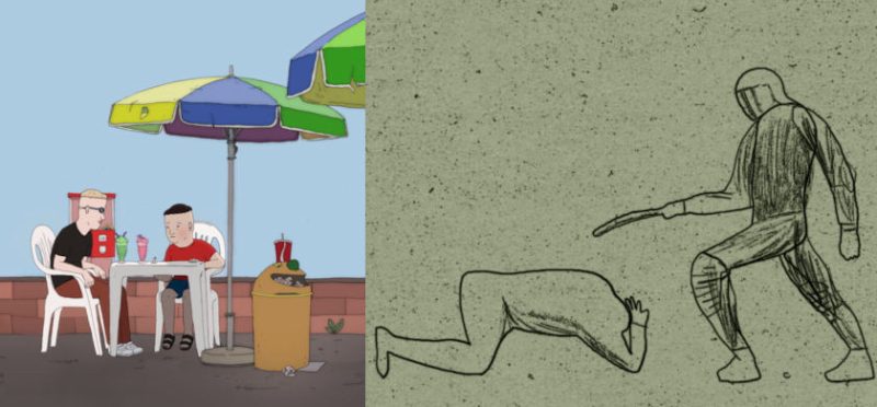 Easter Eggs, Vadim on A Walk at Berlinale Shorts 2021 animation collage