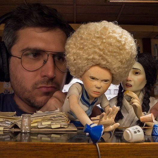 Thiago Calcado Animating behind the scenes photo