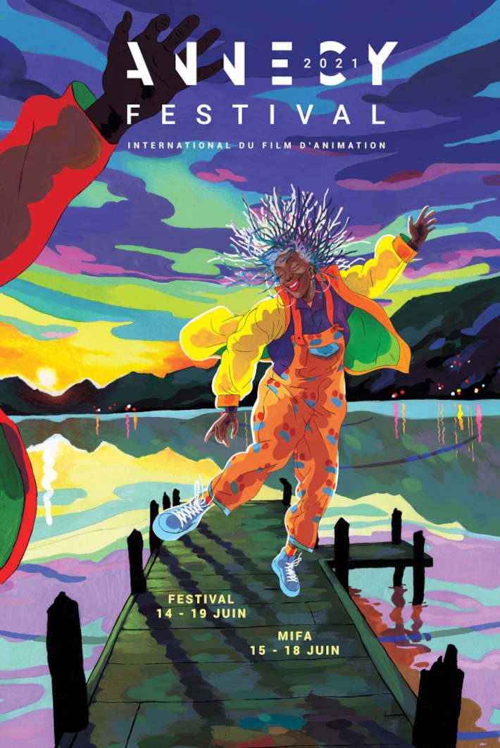 Annecy Festival 2021 Poster Designed By Jean-Charles Mbotti Malolo