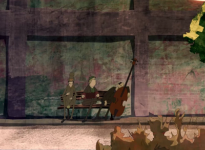 Eden: A Cinephile, Tel Aviv animation Short still by Mishar for Art students