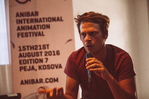 Presentation of Janne Boukraa and Georges Legonidec which worked on the promotional video of Anibar 7 (c)Isuf Bytyci
