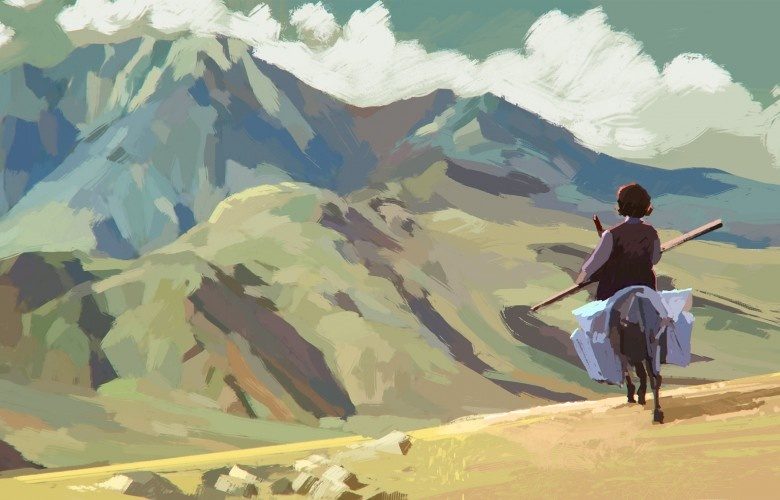Maryam and Varto animation film still