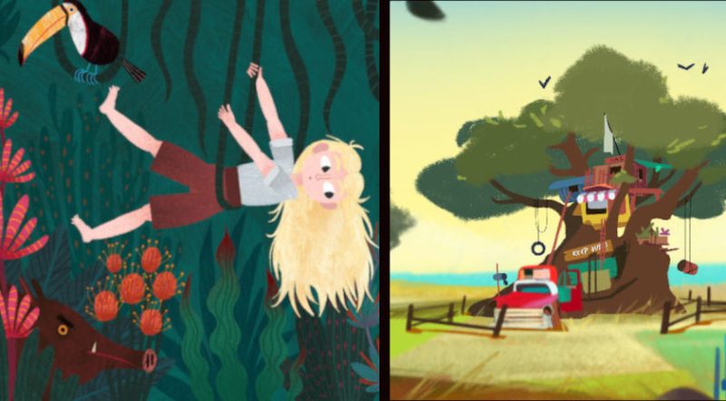 Animation films selected for Kids Kino Industry collage