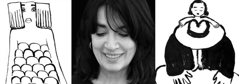 Michèle Cournoyer portrait and animation film stills collage
