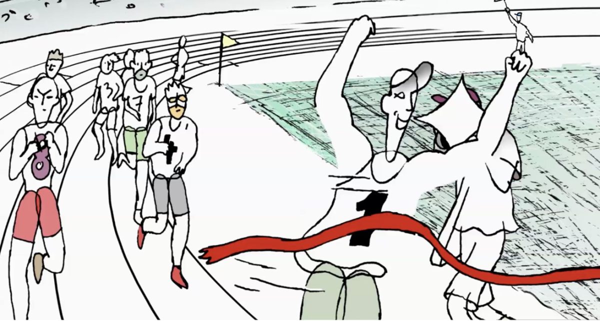 Walking and Running animation film still
