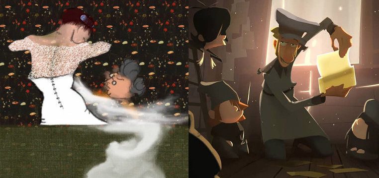 2020 BAFTA Awards animation collage