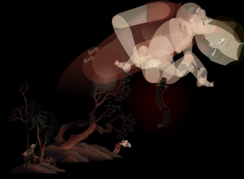 The Loach, Xi Chen, Xu An animation film still