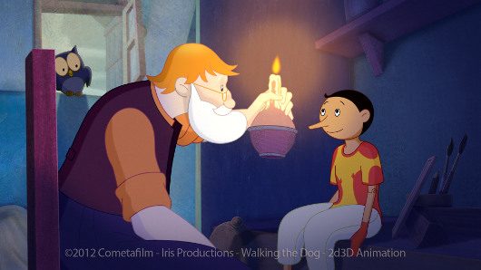 Pinocchio by Enzo d'Alo animation film still