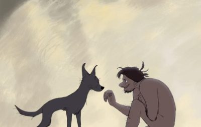Adam and dog by Minkyu Lee animation film still