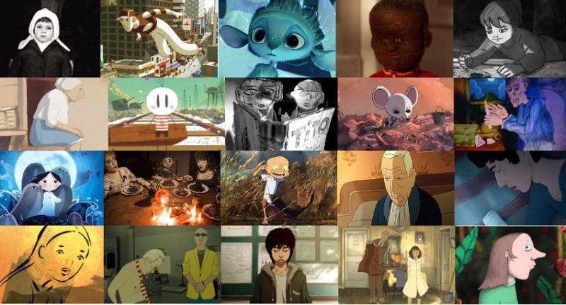 Collage of indie animation features 2010s
