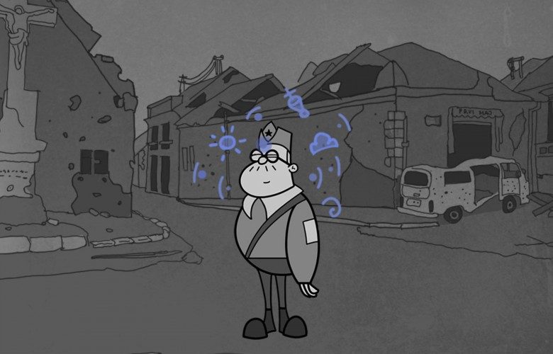 Rabbit from a Tin Hat animation project still