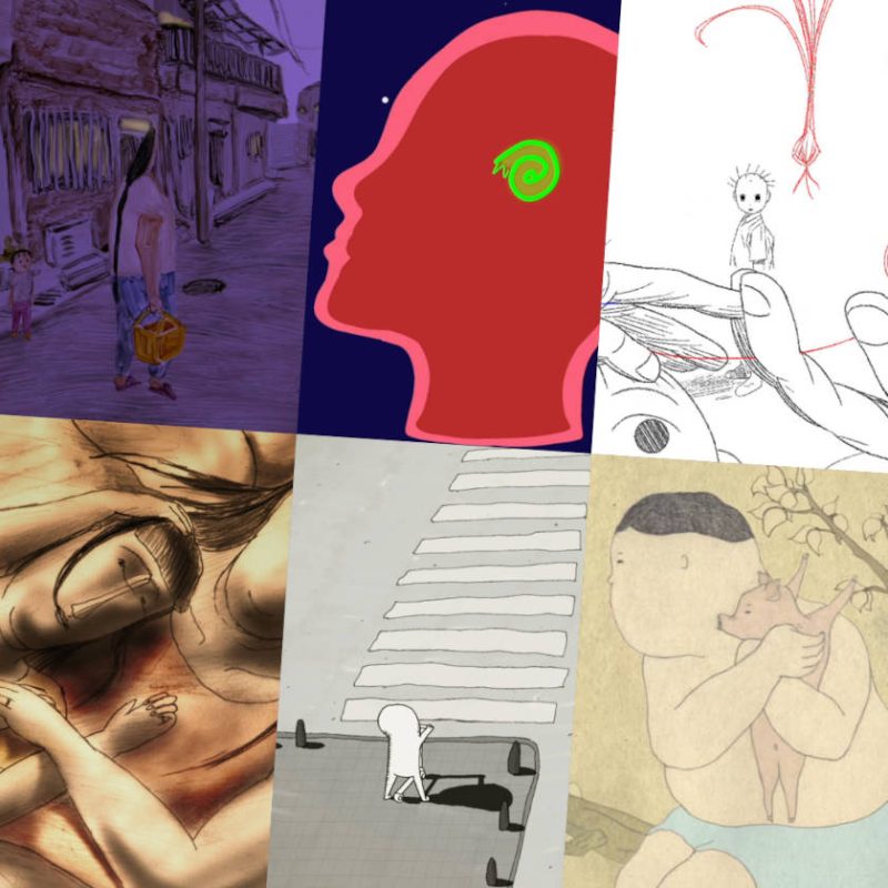 Tokyo University of the Arts animation films collage