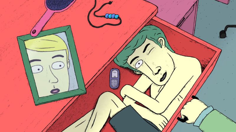 I'm Going Out for Cigarettes (Je sors acheter des cigarettes) by Osman Cerfon animation film still
