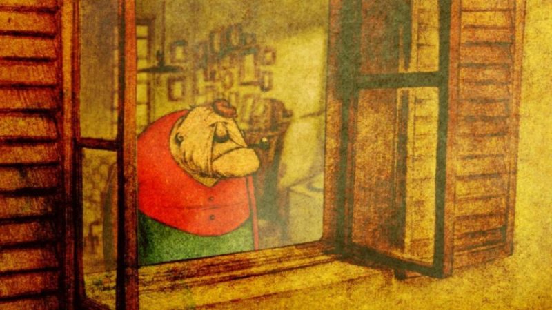 House of Small Cubes animation film still
