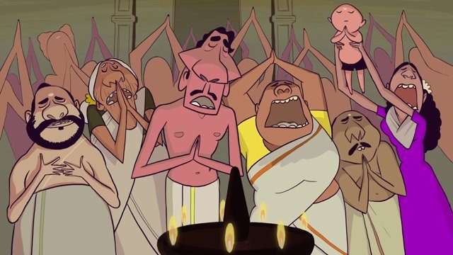 For the Love of God by Krishna Chandran A. Nair animation film still