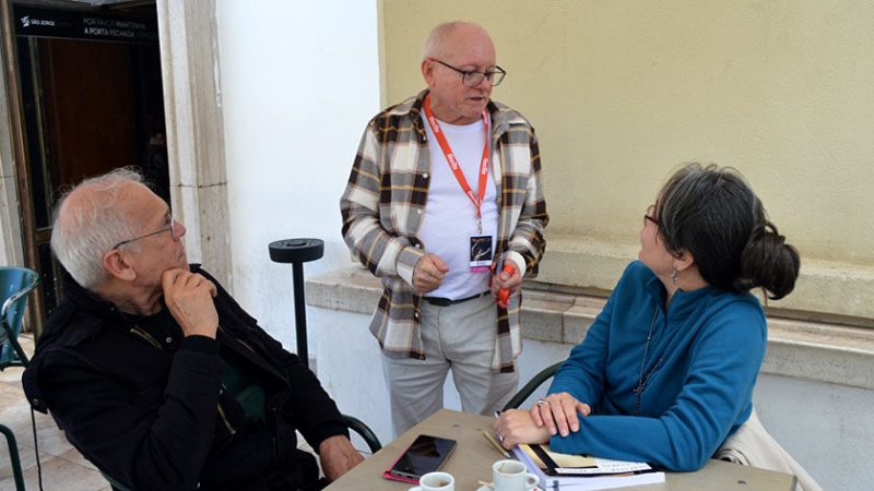 Wilson Lazaretti, Maurício Squarisi and Eliane Gordeeff at the 2025 MONSTRA Festival