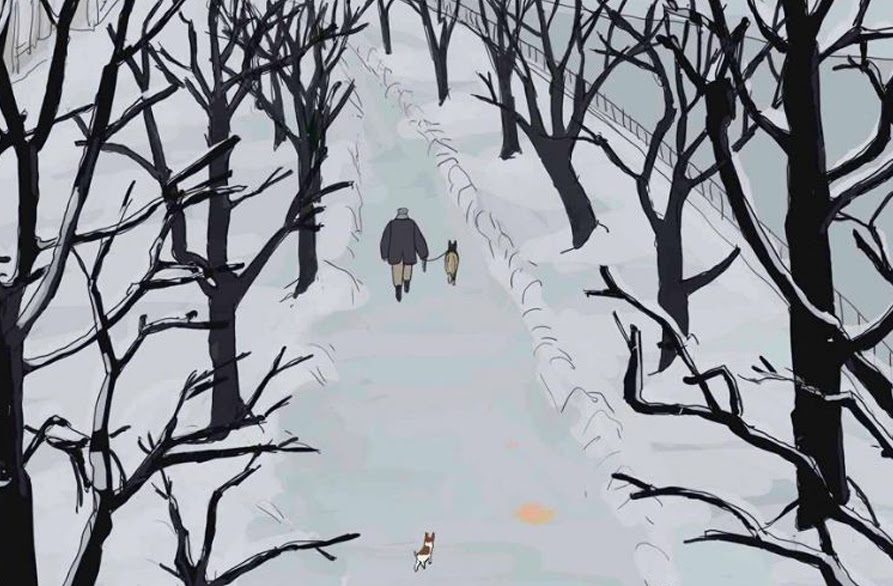 My Dog Tulip by Paul and Sandra Fierlinger animation film still