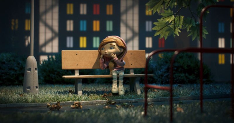 Babu in the Night City animation film still