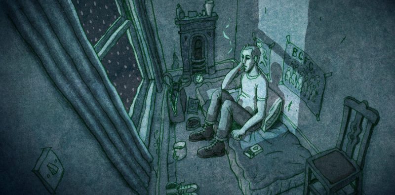 Roughhouse by Jonathan Hodgson animation film still