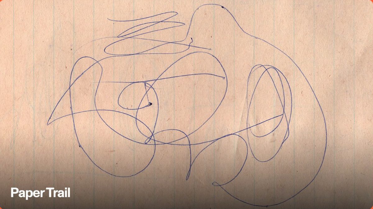 Paper Trail animation short still Don Hertzfeldt
