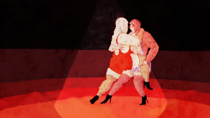 The Wrestlers Joni Mannisto animation film still