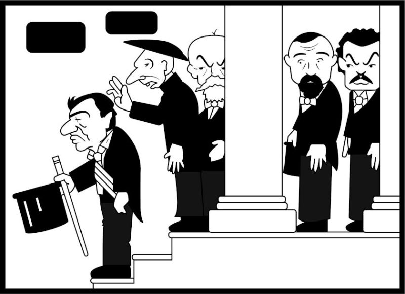 La transmisión del mando presidencial' Chilean animation film still